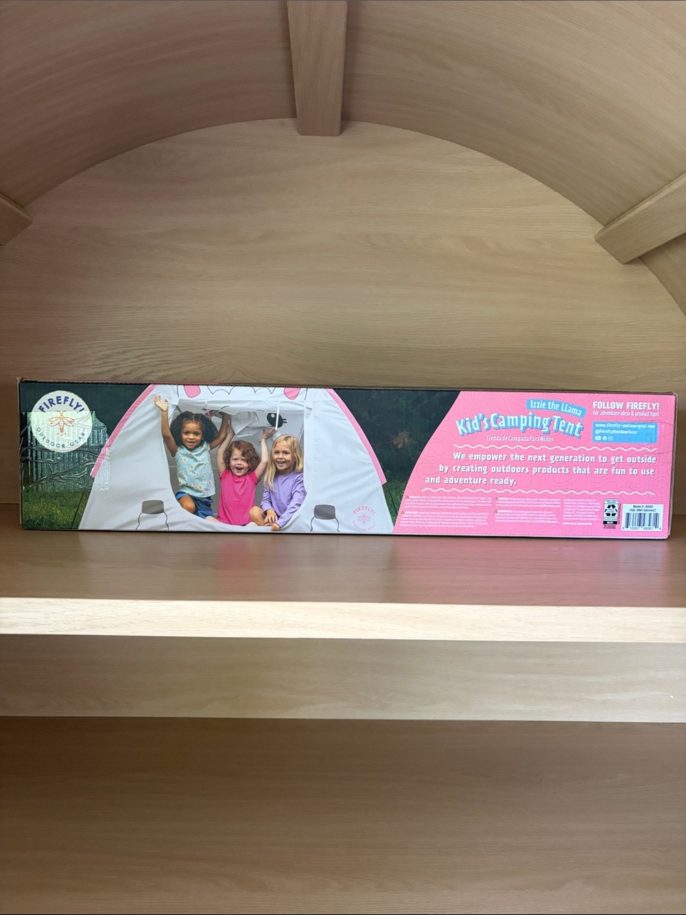 🏕️NIB• Izzie the Llama Kid’s Camping Tent | Pink/Cream | 72”x48”x44”(H) - Picture 7 of 12